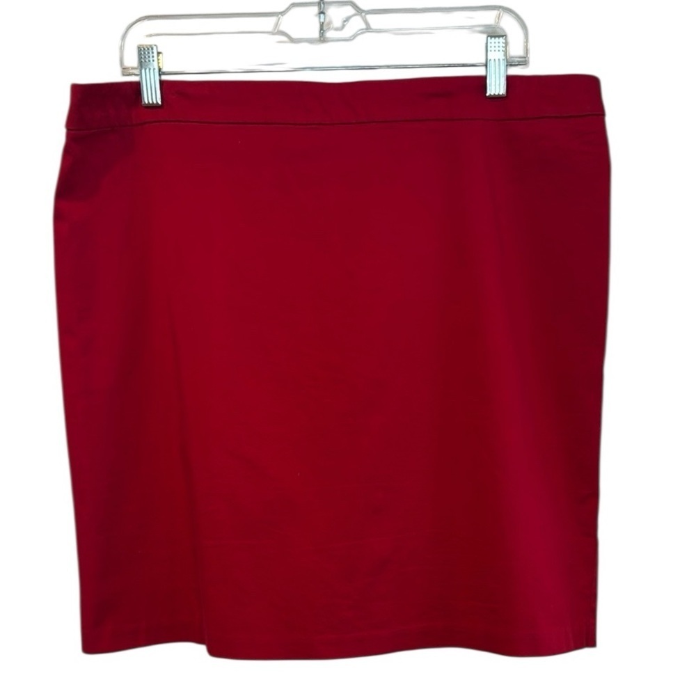 Ashley Stewart Red mini skirt plus size 16